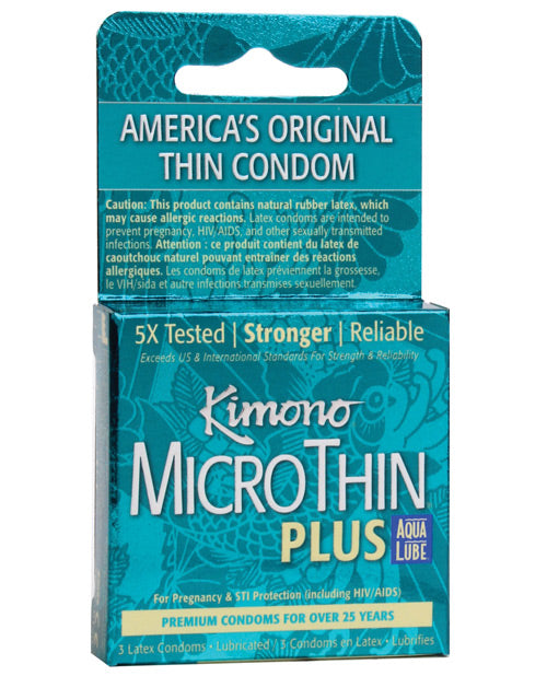 Kimono Micro Thin Aqua Lube Condom - Bossy Pearl