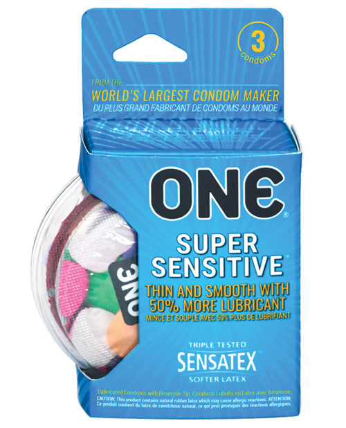 One Super Sensitive Condoms - Box Of 3 - Bossy Pearl