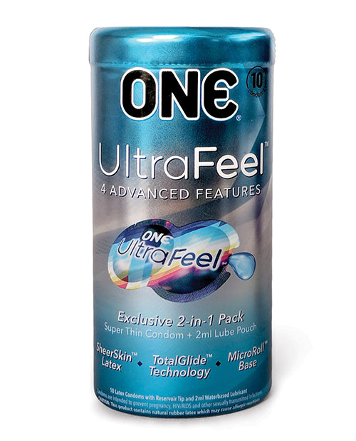 One Ultra Feel Condoms - 10 Pack - Bossy Pearl