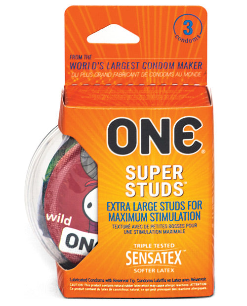 One Super Studs Condoms - Pack Of 3 - Bossy Pearl