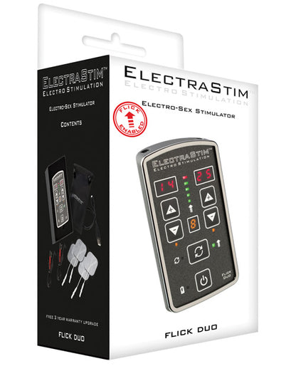 Electrastim Flick Duo Stimulator Pack Em80-e - Bossy Pearl