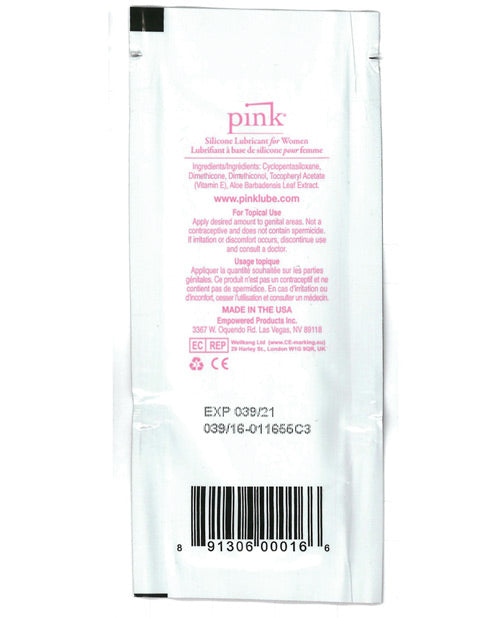 Pink Silicone Foil Pack - .17 Oz Bag Of 50 - Bossy Pearl