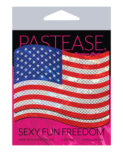 Pastease Usa Stars & Stripes Nipple Pasties - O-s - Bossy Pearl