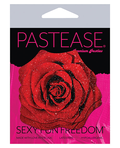 Pastease Glitter Velvet Blooming Rose - Red O-s - Bossy Pearl