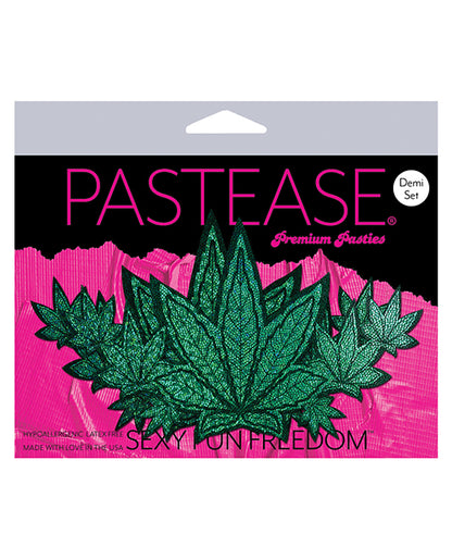 Pastease Demis Glitter Leaf - Green O-s - Bossy Pearl
