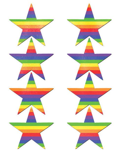 Pastease Mini Rainbow Stars - Pack Of 8 O-s - Bossy Pearl