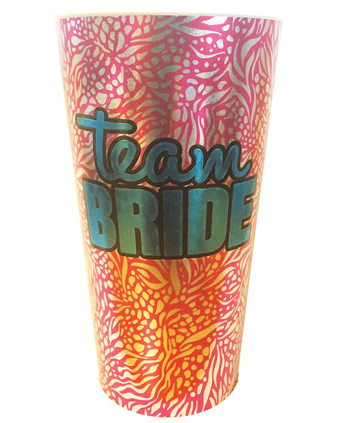 Team Bride Foil Drinking Cup - Bossy Pearl