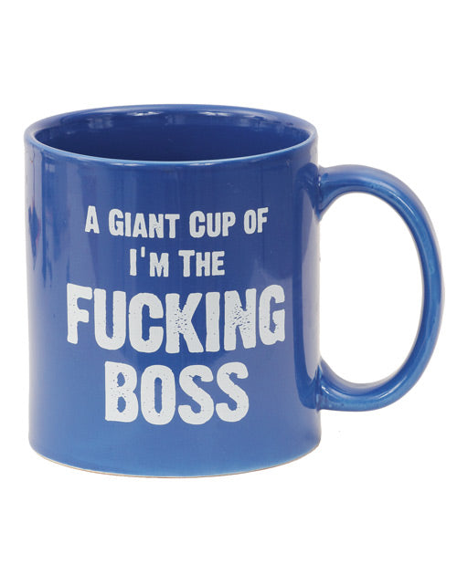 Attitude Mug A Giant Cup Of I'm The Fucking Boss - 22 Oz - Bossy Pearl