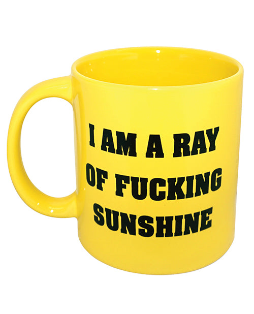 Attitude Mug I Am A Ray Of Fucking Sunshine - Yellow - Bossy Pearl