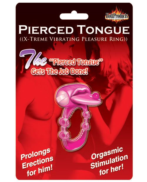 Pierced Tongue X-treme Vibrating Pleasure Ring - Bossy Pearl