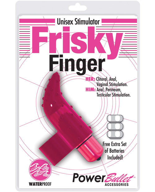Frisky Finger Unisex Stimulator - Bossy Pearl