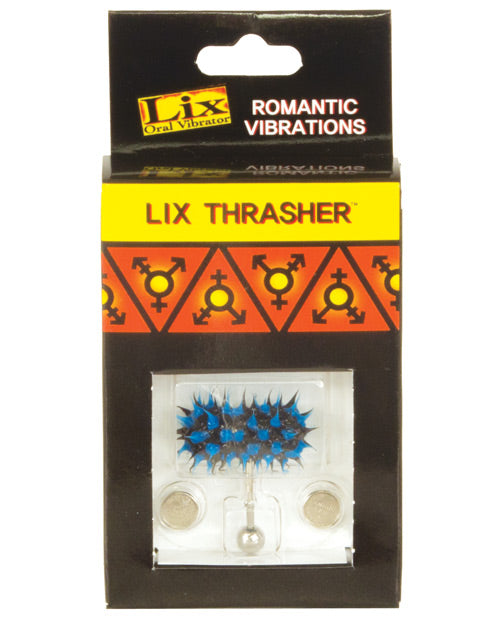 Lix Thrasher Oral Vibrator Tongue Ring - Asst. Colors - Bossy Pearl