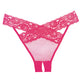 Adore Sheer & Lace Desire Panty O/s - Bossy Pearl