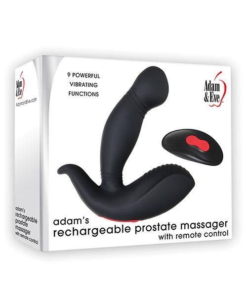 Adam & Eve Adam's Prostate Massager W-remote - Black - Bossy Pearl