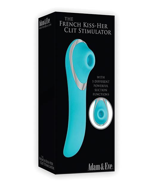 Adam & Eve French Kiss Her Clit Stimulator - Teal - Bossy Pearl