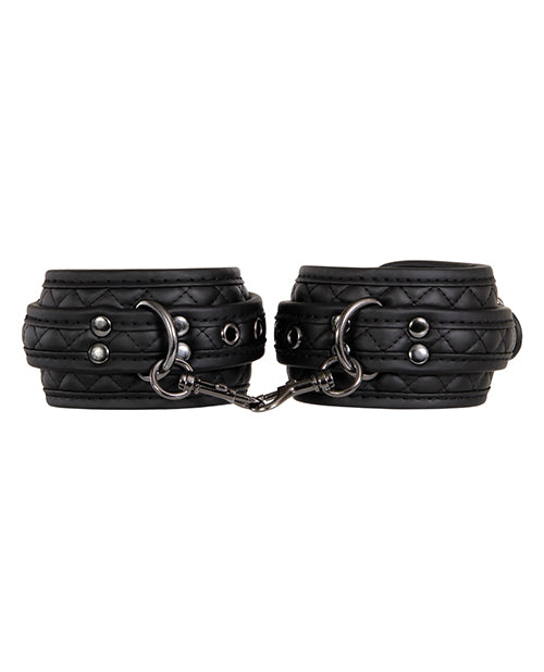 Adam & Eve's Fetish Dreams Ankle Cuffs - Black - Bossy Pearl