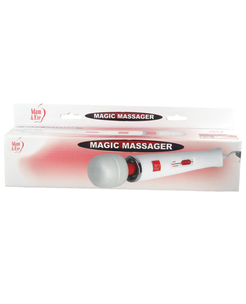 Adam & Eve Magic Massager - White-red - Bossy Pearl