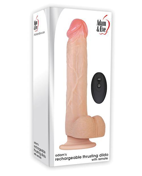 Adam & Eve Adam's Thrusting Dildo W-remote - Flesh - Bossy Pearl