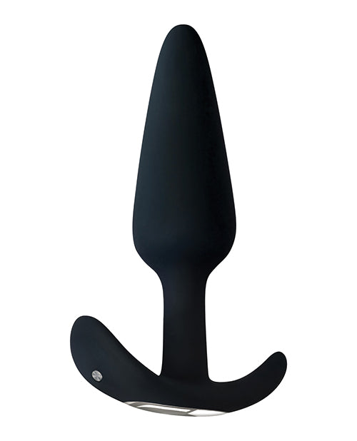 Adam & Eve's Rechargeable Vibrating Anal Plug - Black - Bossy Pearl