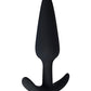 Adam & Eve's Rechargeable Vibrating Anal Plug - Black - Bossy Pearl