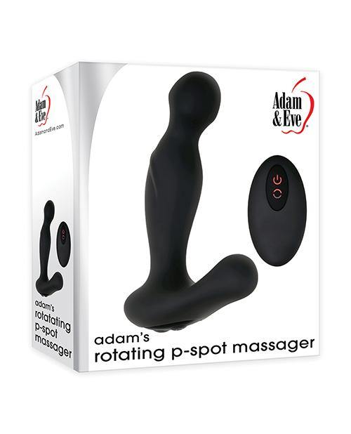 Adam & Eve Adam's Rotating P Spot Massager - Black - Bossy Pearl