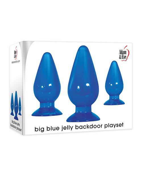 Adam & Eve Big Blue Jelly Backdoor Playset - Blue - Bossy Pearl