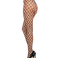 Double Knitted Fence Net Pantyhose Black