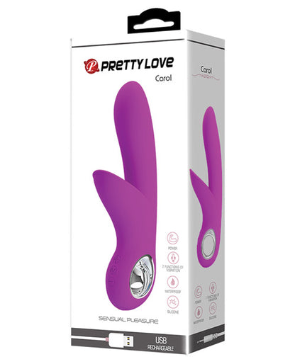 Pretty Love Carol Silicone Vibrator - 7 Function Pink - Bossy Pearl