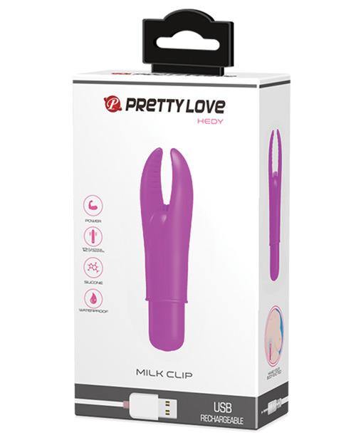 Pretty Love Hedy Milk Clip Vibrator - 12 Function Fuchsia - Bossy Pearl