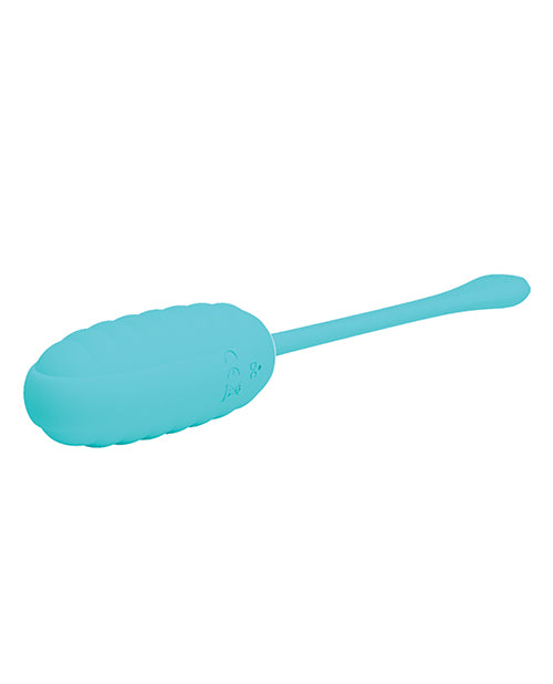 Pretty Love Kirk Liquid Silicone Remote Egg - Turquoise - Bossy Pearl