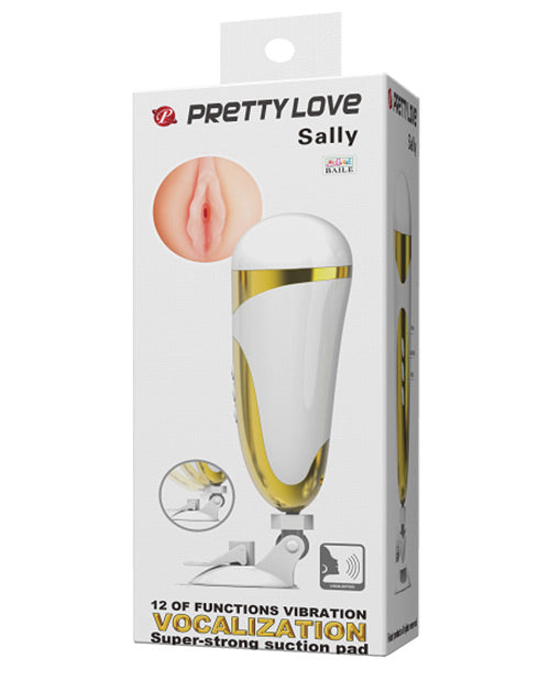Pretty Love Sally Stroker - 12 Function White-gold - Bossy Pearl