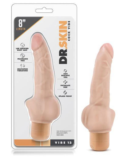 Blush Dr. Skin Vibe 8" Dong #12 - Beige - Bossy Pearl