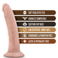 Blush Dr. Skin 7" Cock W-suction Cup - Vanilla - Bossy Pearl