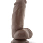 Blush Dr. Skin Mr. Smith 7" Dildo W-suction Cup - Chocolate - Bossy Pearl