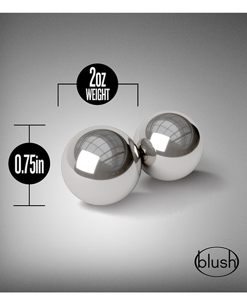 Blush Noir Stainless Steel Kegel Balls - Bossy Pearl