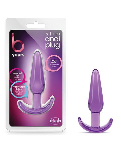 Blush B Yours Slim Anal Plug - Purple - Bossy Pearl