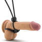Blush Stay Hard Silicone Double Loop Cock Ring - Black - Bossy Pearl