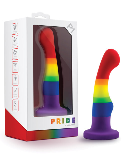 Blush Avant P1 Gay Pride Silicone Dong - Freedom - Bossy Pearl