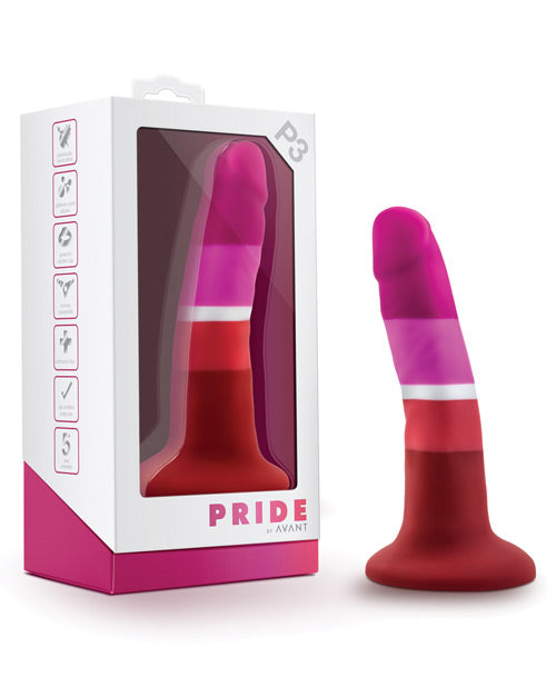 Blush Avant P3 Lesbian Pride Silicone Dong - Beauty - Bossy Pearl