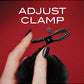 Blush Noir Pom Adjustable Nipple Clamps - Black - Bossy Pearl
