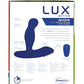 Lux Active Revolve 4.5" Rotating & Vibrating Anal Massager - Dark Blue - Bossy Pearl