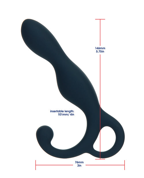 Lux Active Lx1 5.75" Silicone Anal Trainer - Dark Blue - Bossy Pearl