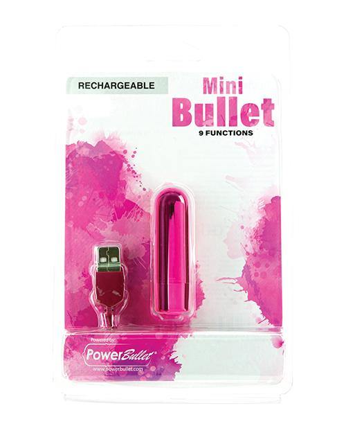 Mini Bullet Rechargeable Bullet - 9 Functions - Bossy Pearl