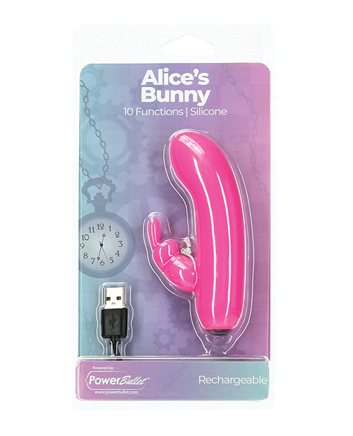 Alice's Bunny Rechargeable Bullet W/rabbit Sleeve - Bossy Pearl