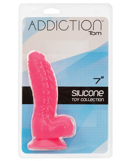 Addiction Tom 7" Dildo - Hot Pink - Bossy Pearl
