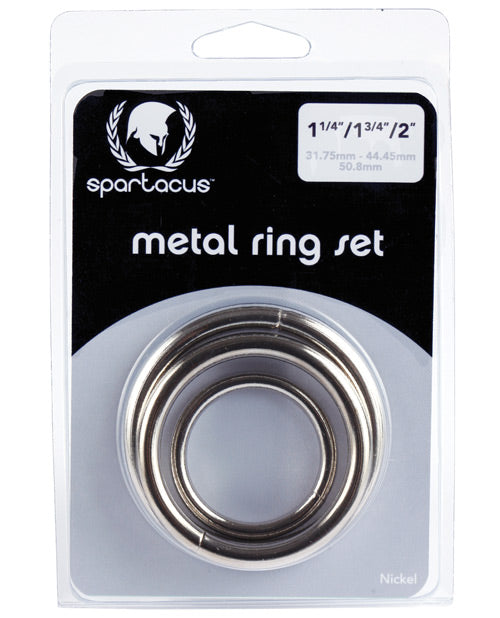 Spartacus Metal Ring Set - Pack Of 3 - Bossy Pearl
