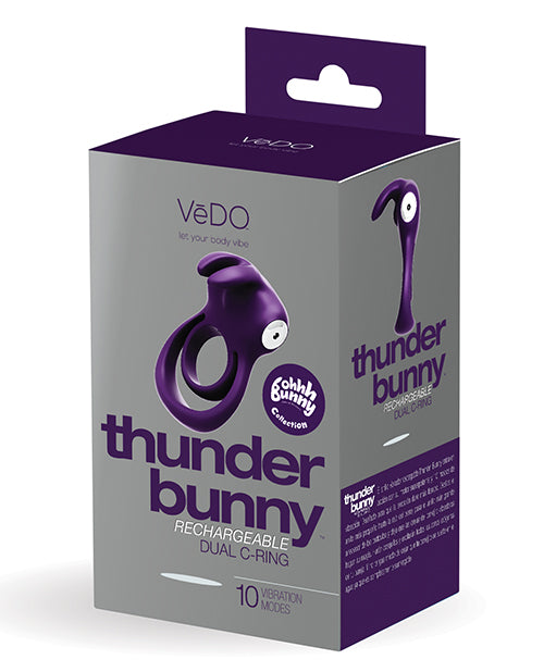 Vedo Thunder Rechargeable Dual Ring - Bossy Pearl