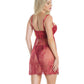 Lightly Padded Demi Cup & Fine Lace Skirt Babydoll & Adjustable Crotchless Panty - Bossy Pearl