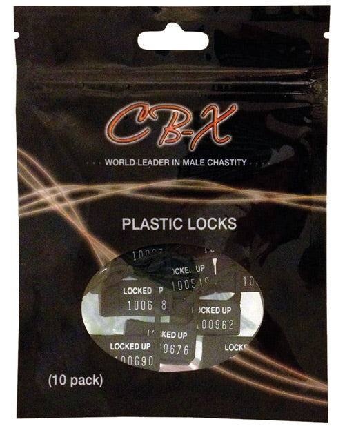 Plastic Cock Cage Lock - Pack Of 10 - Bossy Pearl