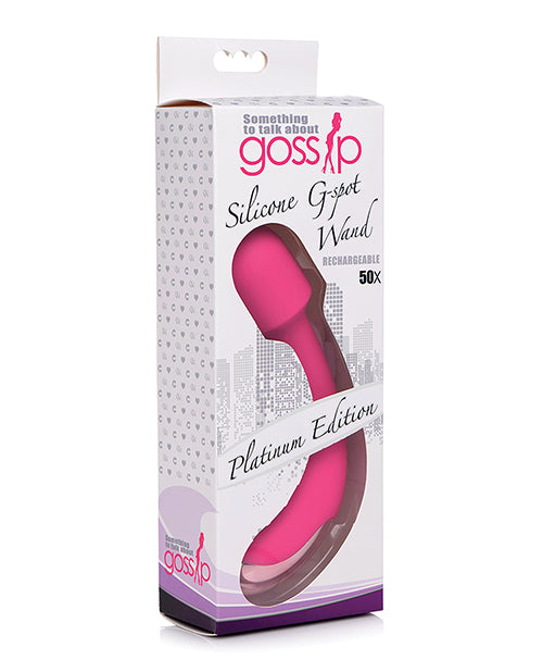 Curve Novelties Gossip G Spot Silicone Wand 50x - Bossy Pearl